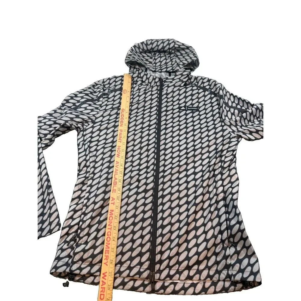 Adidas X Marimekko Marathon Waterproof Jacket Men’s Size Small Black Gray